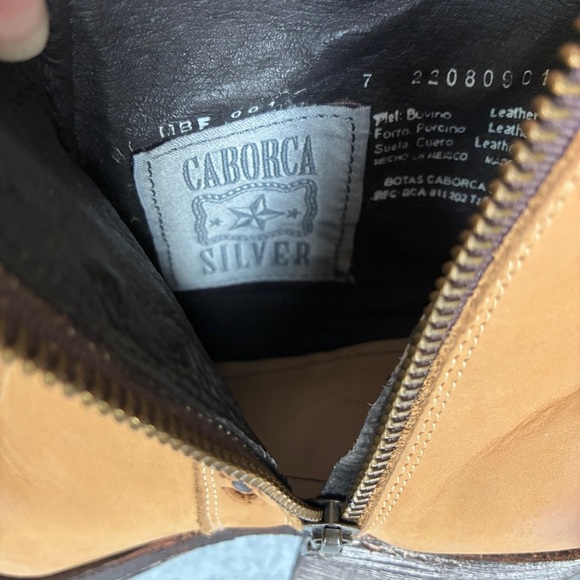 Caborca Leather Boots Fringed Tassel Ankle Side Zip 7 - Picture 8 of 15